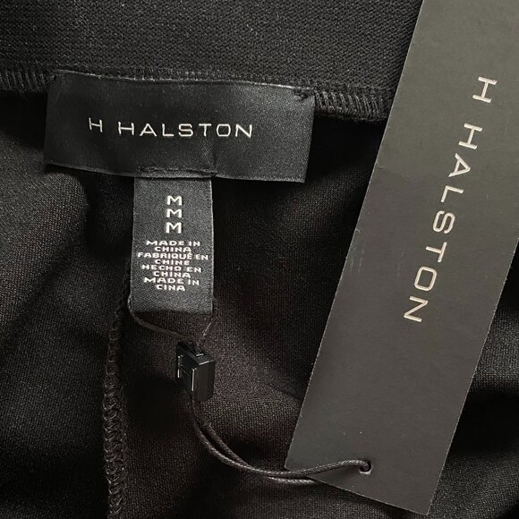 H Halston Elastic Wide Leg High Waist Ankle Pants Sz M - Picture 7 of 15